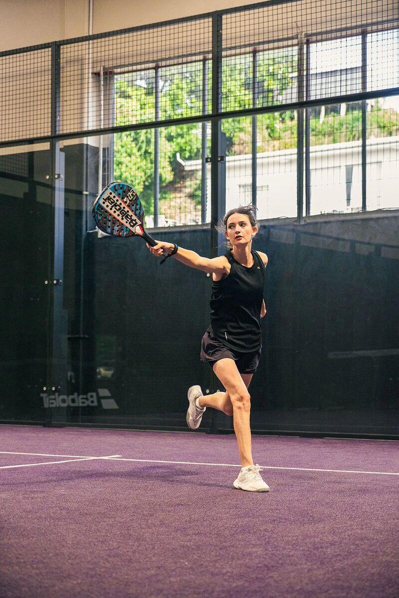 Active padel players getting great exercise
